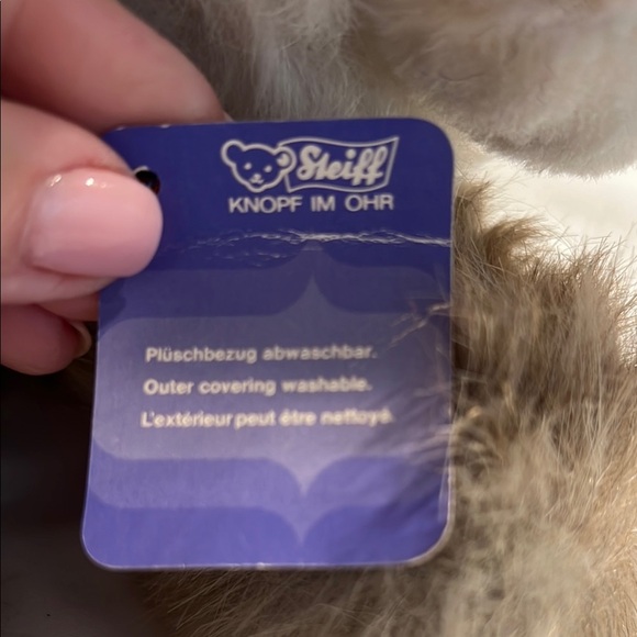 Vintage Steiff Junior‎ Bunny Rabbit Button Ear Tag German Plush Toy 2882/35 - Picture 6 of 9